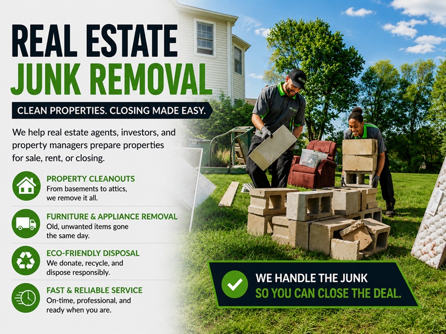Real Estate Junk Removal: Clearing Properties for Sale